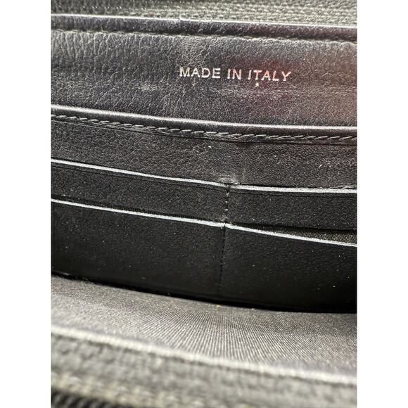 Chanel  Goatskin Camellia Embossed Zip Around Organizer Wallet Black*Beautiful - Picture 13 of 16